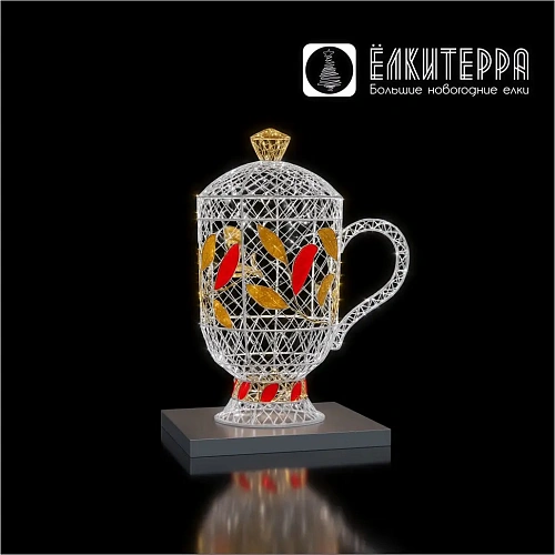 Фотозона Кружка новогодняя световая фигура